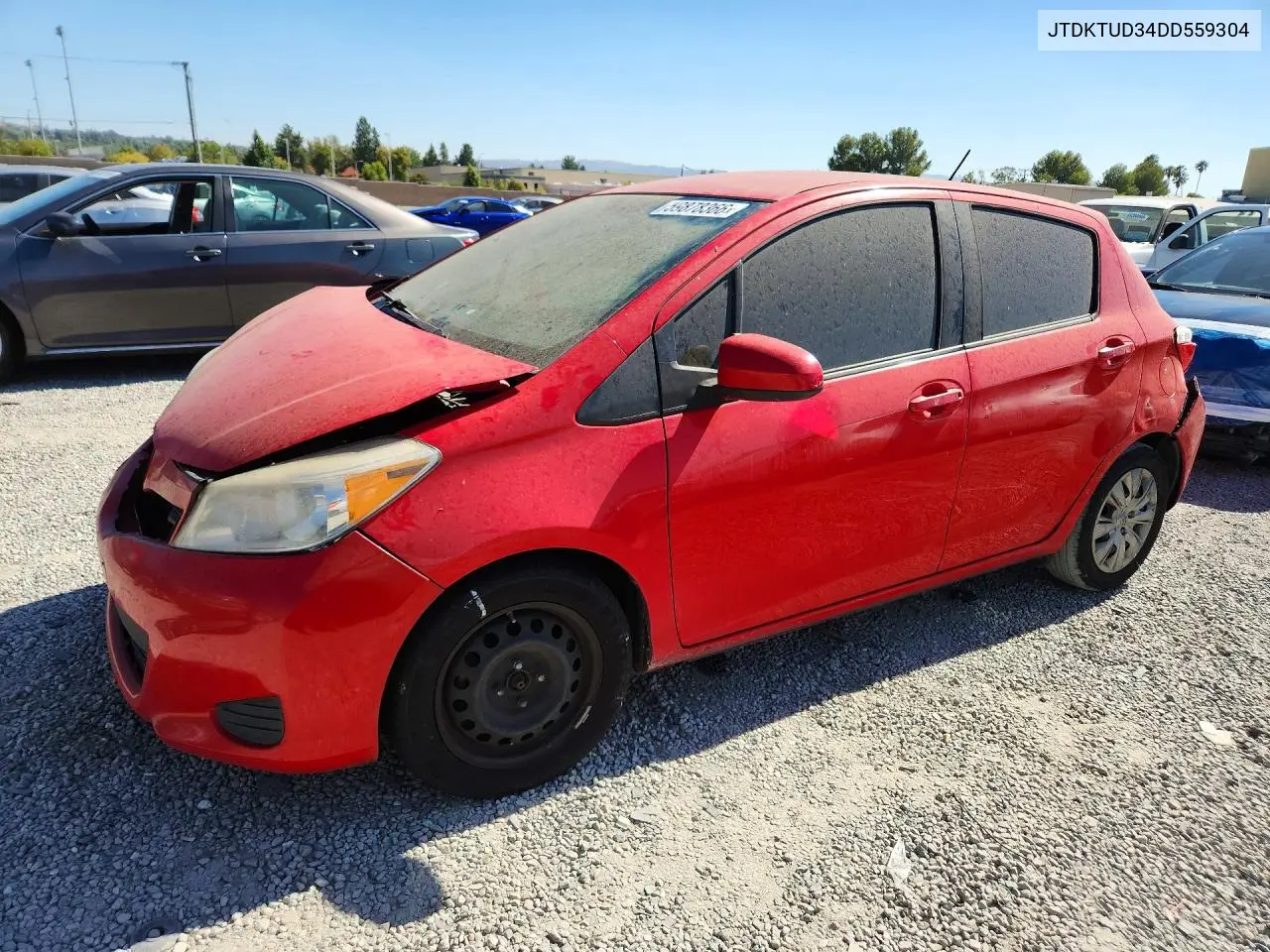 2013 Toyota Yaris 5-Door Le VIN: JTDKTUD34DD559304 Lot: 59878366