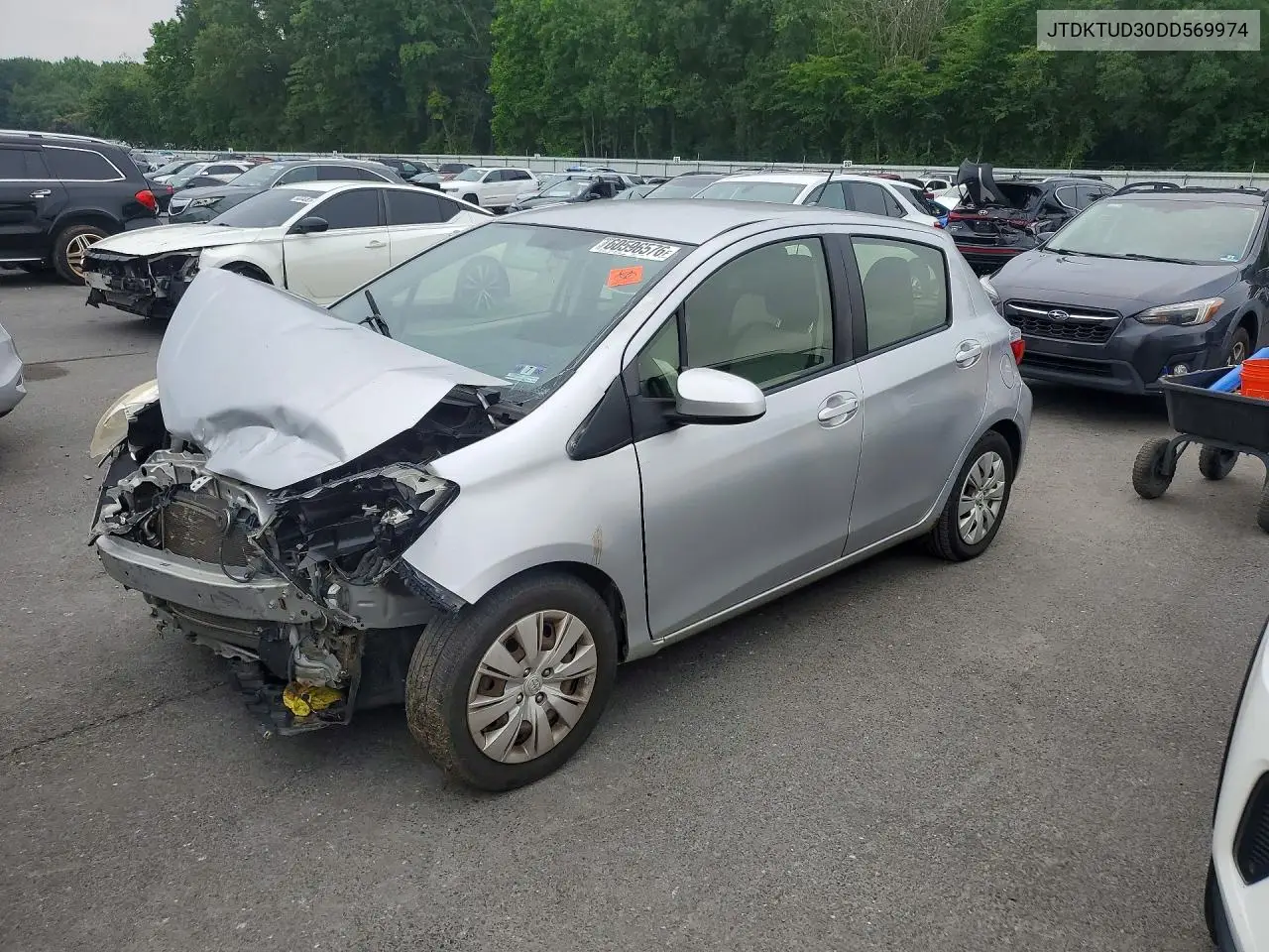 2013 Toyota Yaris 5-Door Le VIN: JTDKTUD30DD569974 Lot: 60596576
