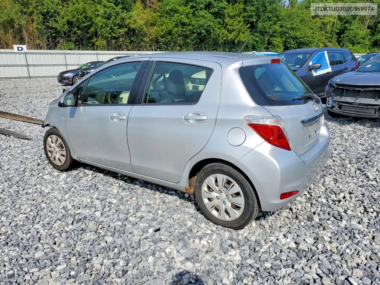 2013 Toyota Yaris 5-Door Le VIN: JTDKTUD30DD569974 Lot: 60596576