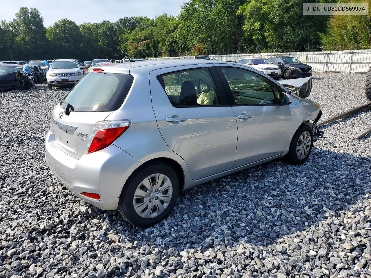 2013 Toyota Yaris 5-Door Le VIN: JTDKTUD30DD569974 Lot: 60596576