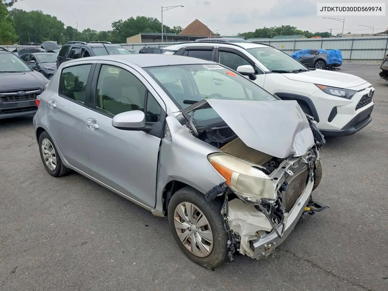 2013 Toyota Yaris 5-Door Le VIN: JTDKTUD30DD569974 Lot: 60596576