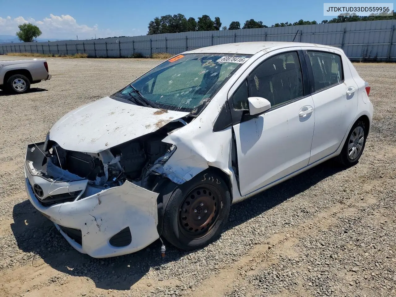 2013 Toyota Yaris 5-Door L VIN: JTDKTUD33DD559956 Lot: 60878416