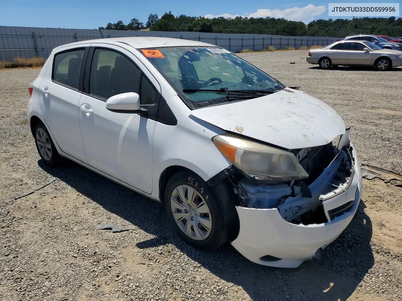 2013 Toyota Yaris 5-Door L VIN: JTDKTUD33DD559956 Lot: 60878416