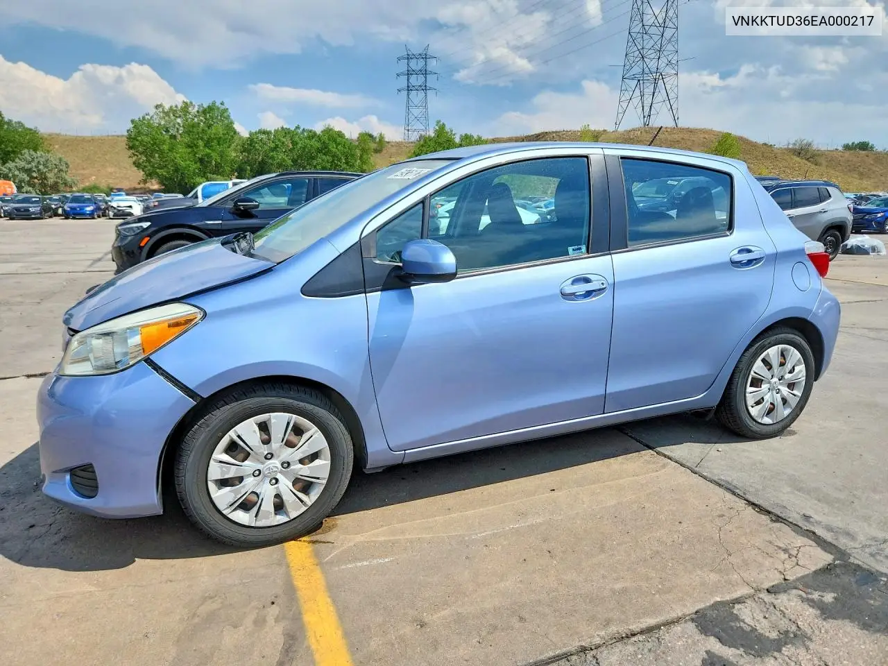 2014 Toyota Yaris 5-Door Le VIN: VNKKTUD36EA000217 Lot: 59795176