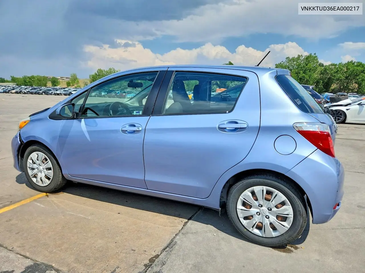 2014 Toyota Yaris 5-Door Le VIN: VNKKTUD36EA000217 Lot: 59795176