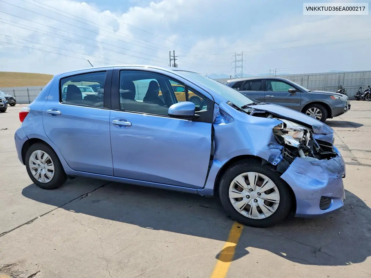 2014 Toyota Yaris 5-Door Le VIN: VNKKTUD36EA000217 Lot: 59795176