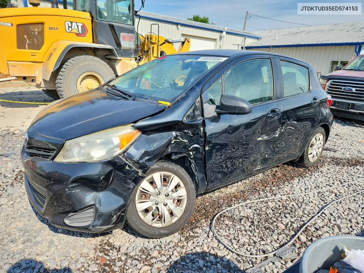 2014 Toyota Yaris 5-Door Le VIN: JTDKTUD35ED574153 Lot: 59993086