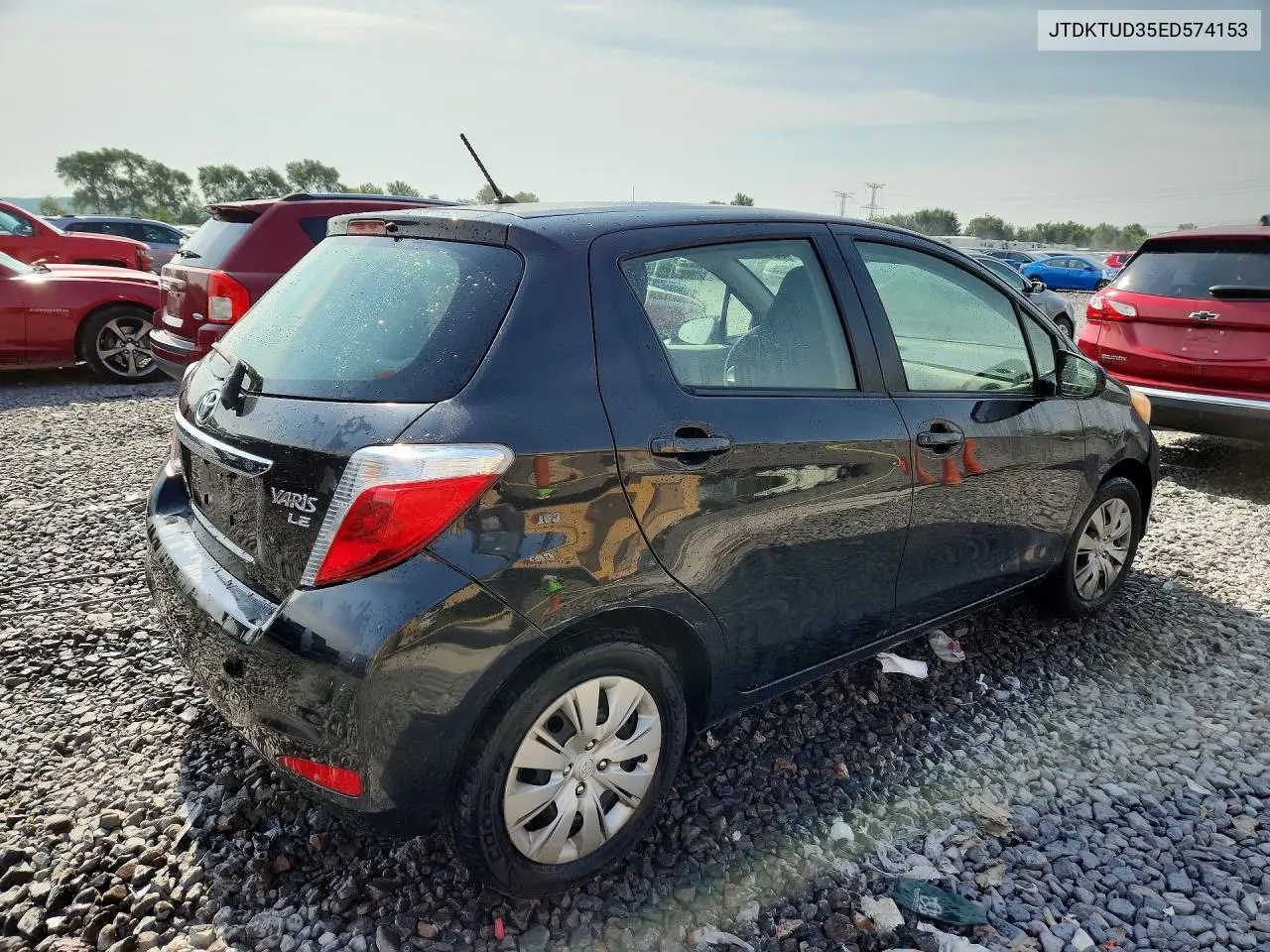2014 Toyota Yaris 5-Door Le VIN: JTDKTUD35ED574153 Lot: 59993086