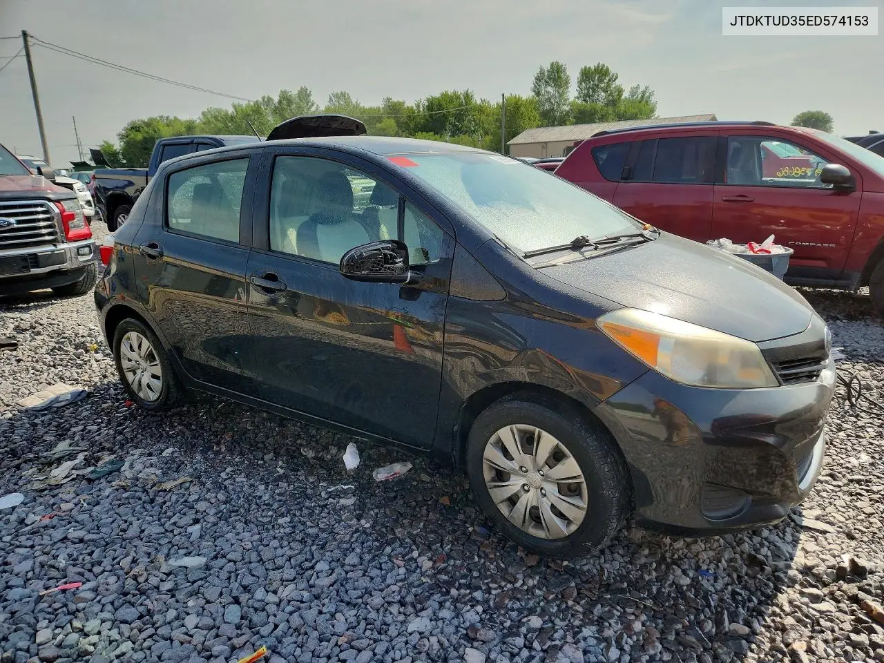 2014 Toyota Yaris 5-Door Le VIN: JTDKTUD35ED574153 Lot: 59993086