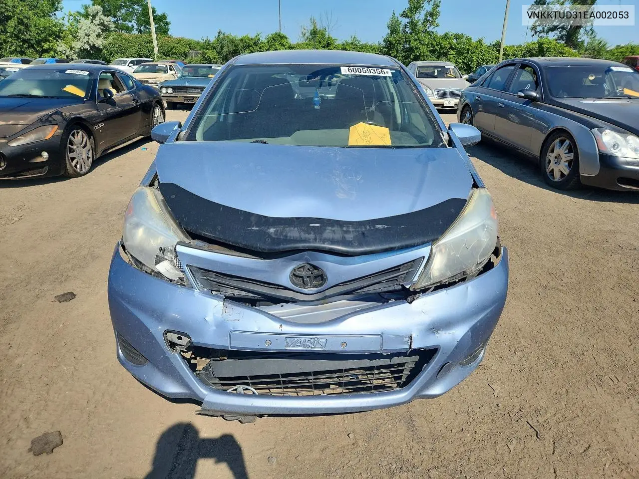 2014 Toyota Yaris 5-Door L VIN: VNKKTUD31EA002053 Lot: 60059356