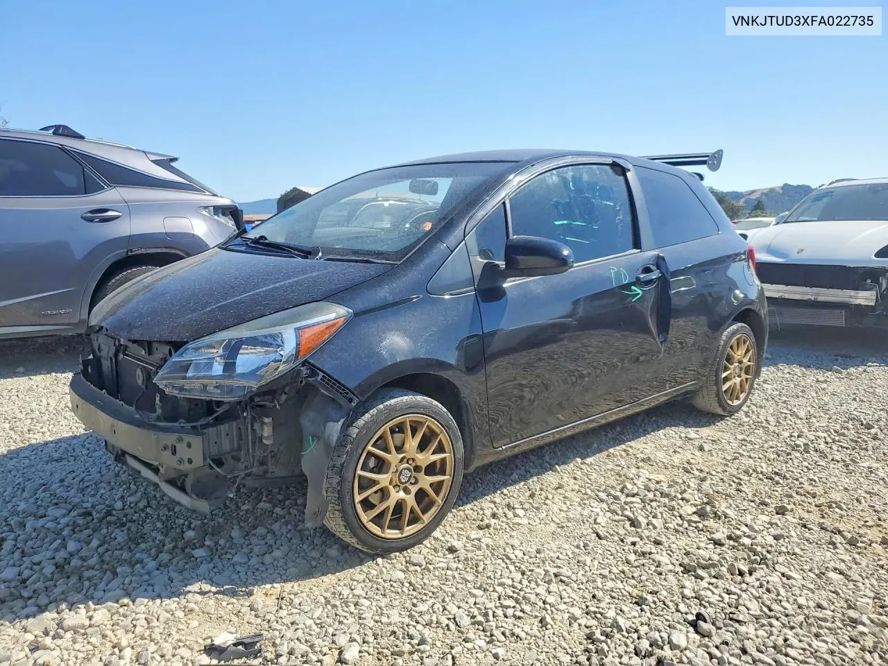 2015 Toyota Yaris 3-Door L VIN: VNKJTUD3XFA022735 Lot: 57889546