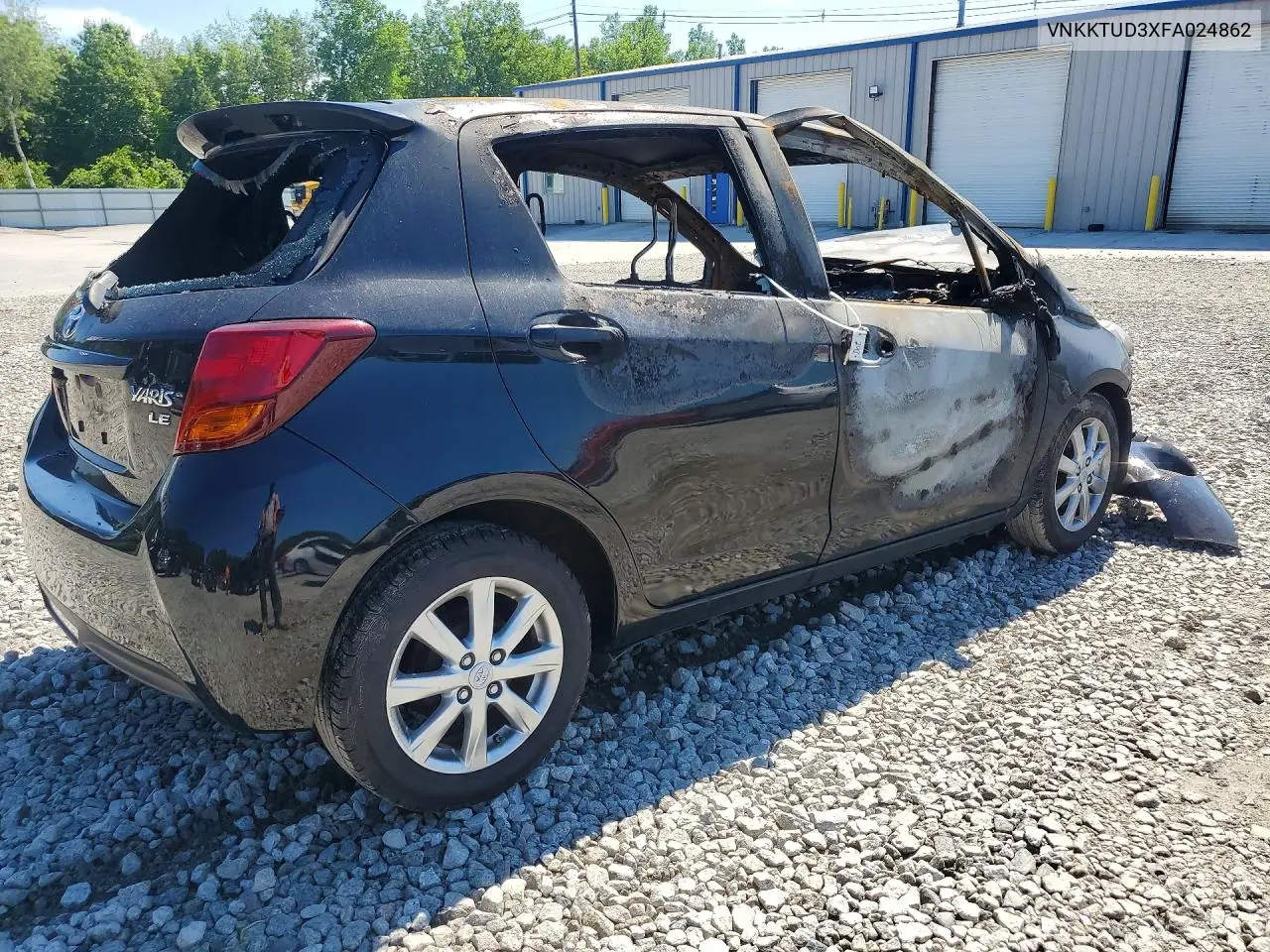 2015 Toyota Yaris 5-Door Le VIN: VNKKTUD3XFA024862 Lot: 58560116