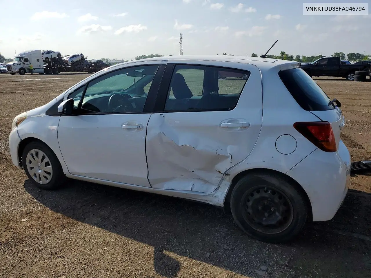 2015 Toyota Yaris VIN: VNKKTUD38FA046794 Lot: 59251446