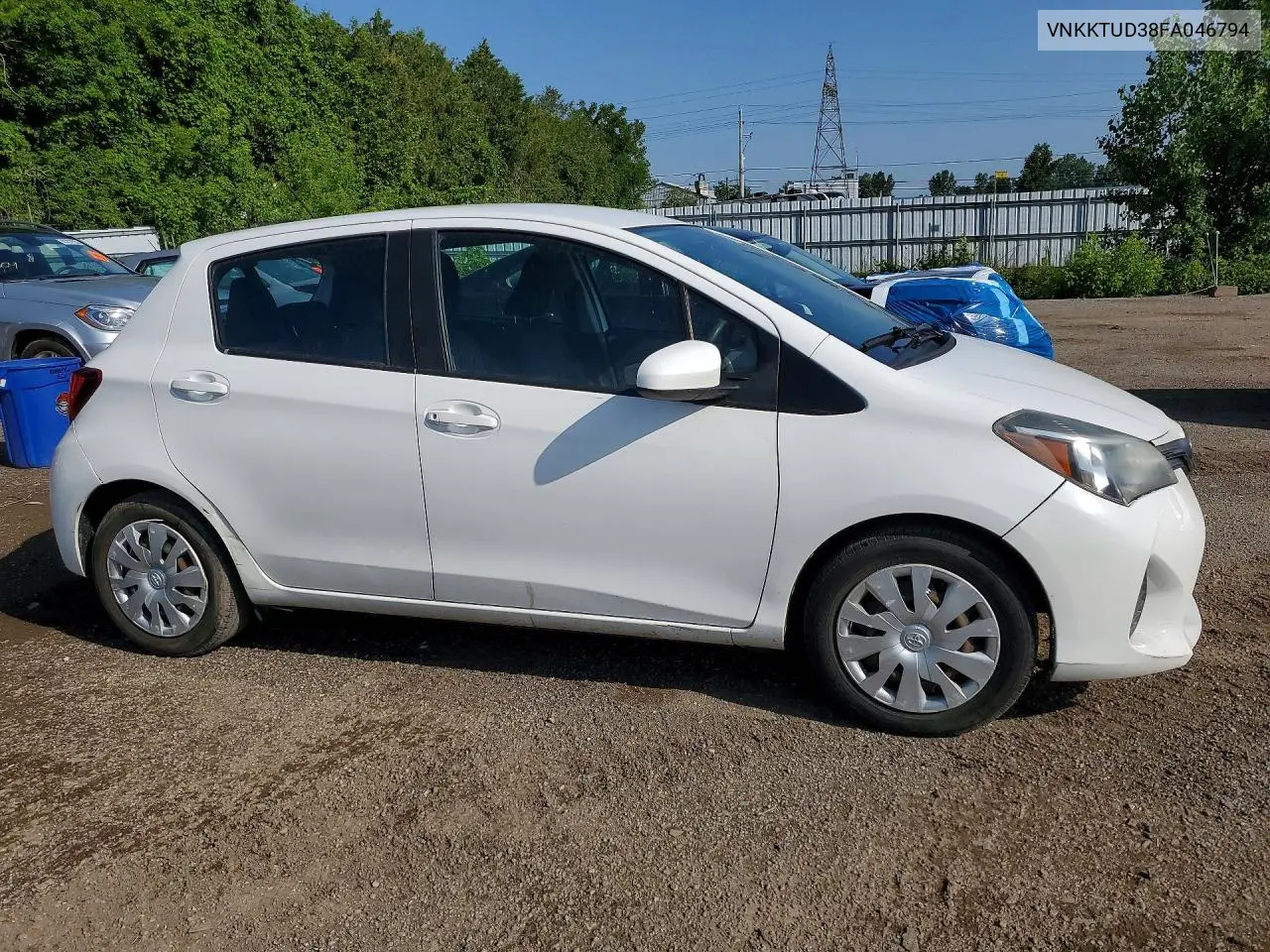 2015 Toyota Yaris VIN: VNKKTUD38FA046794 Lot: 59251446