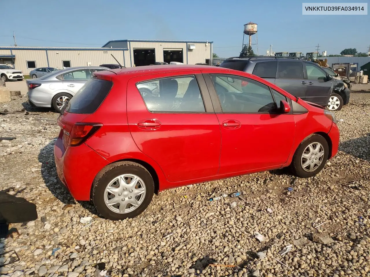 2015 Toyota Yaris 5-Door L VIN: VNKKTUD39FA034914 Lot: 60217456
