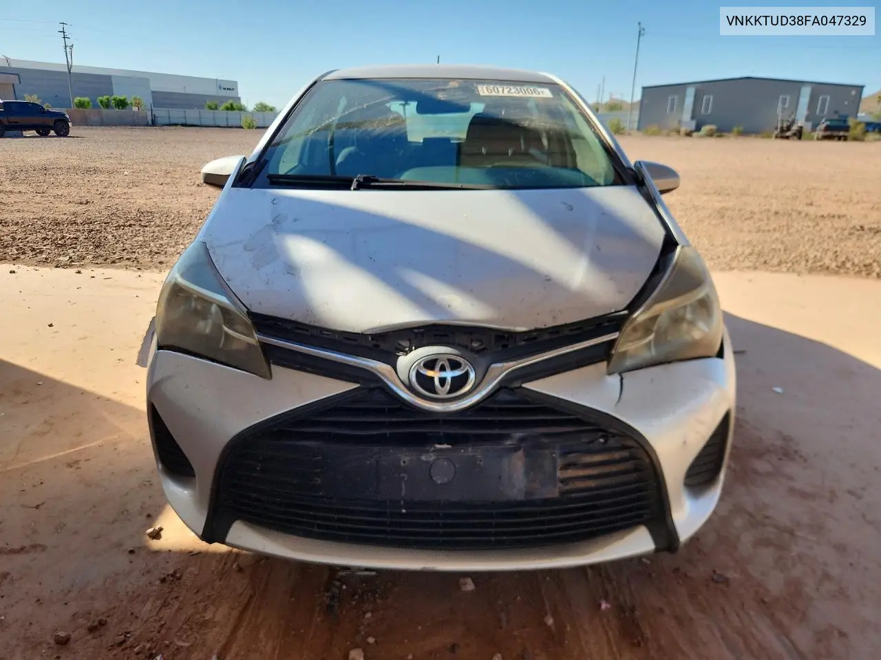 2015 Toyota Yaris 5-Door L VIN: VNKKTUD38FA047329 Lot: 60723006