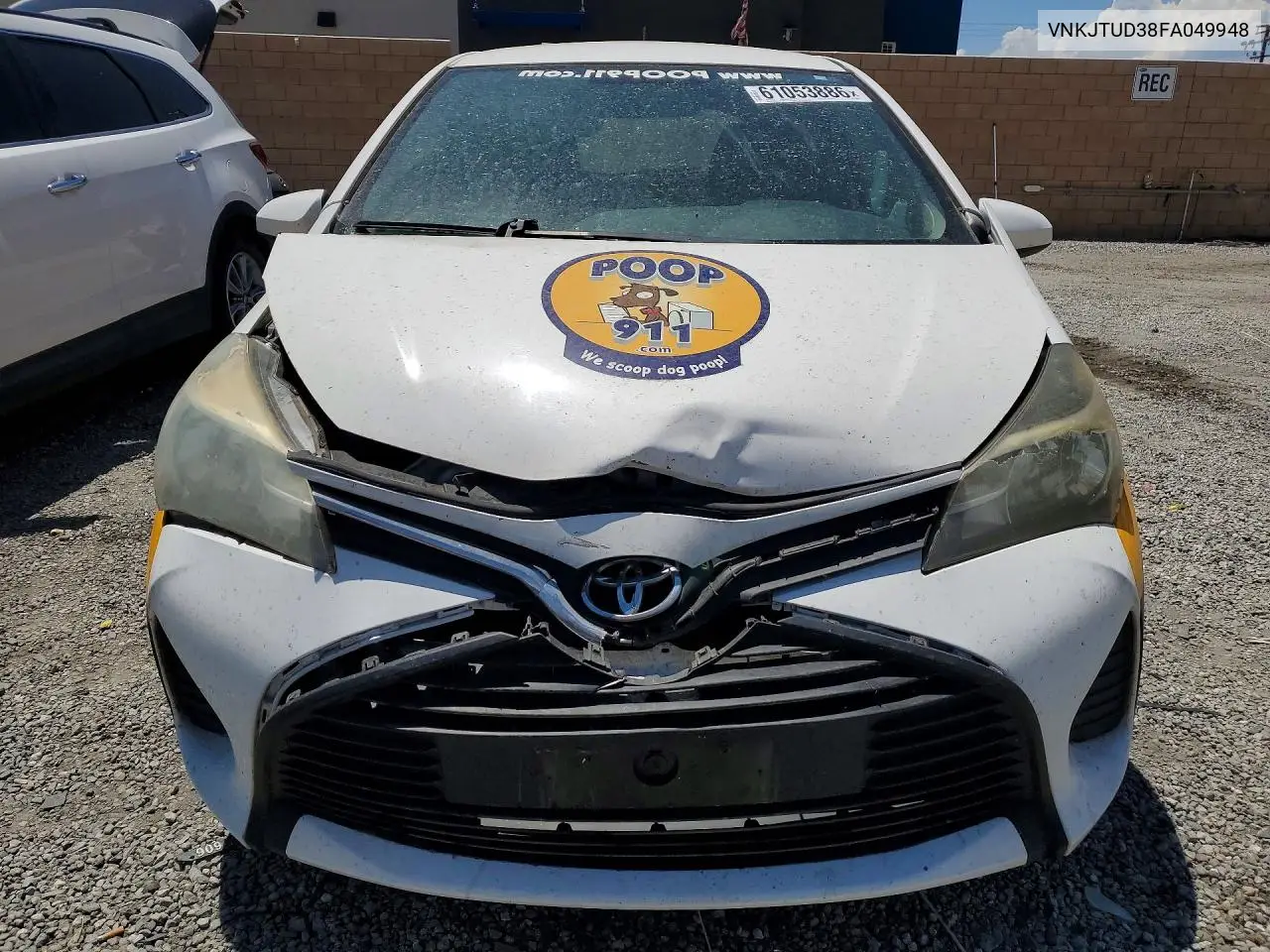 2015 Toyota Yaris 3-Door L VIN: VNKJTUD38FA049948 Lot: 61053886