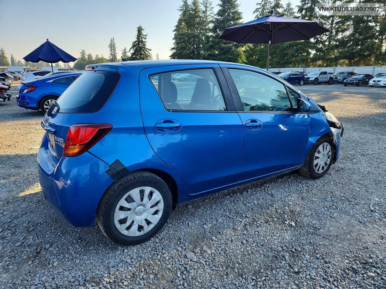 2015 Toyota Yaris 5-Door L VIN: VNKKTUD33FA032902 Lot: 61780246
