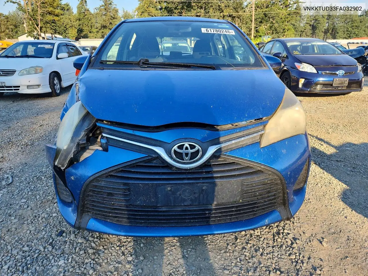 2015 Toyota Yaris 5-Door L VIN: VNKKTUD33FA032902 Lot: 61780246