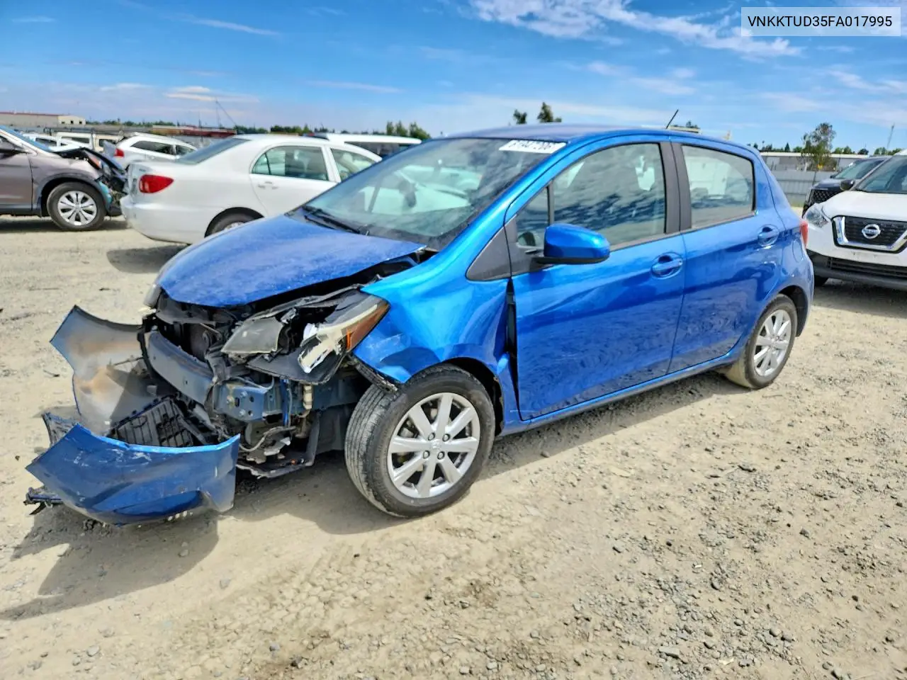 2015 Toyota Yaris 5-Door Le VIN: VNKKTUD35FA017995 Lot: 61947206