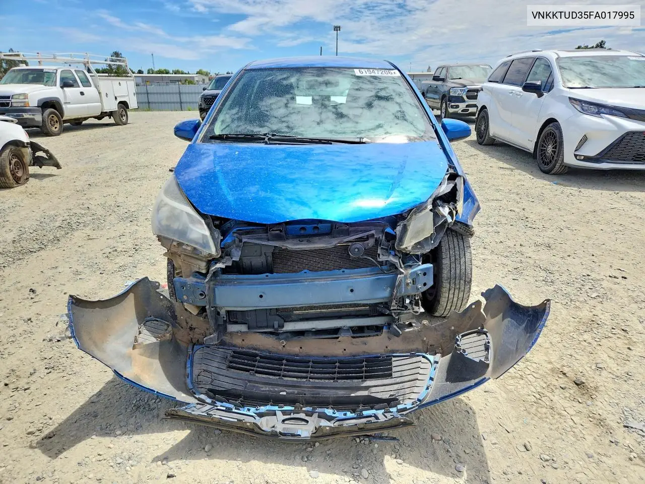 2015 Toyota Yaris 5-Door Le VIN: VNKKTUD35FA017995 Lot: 61947206