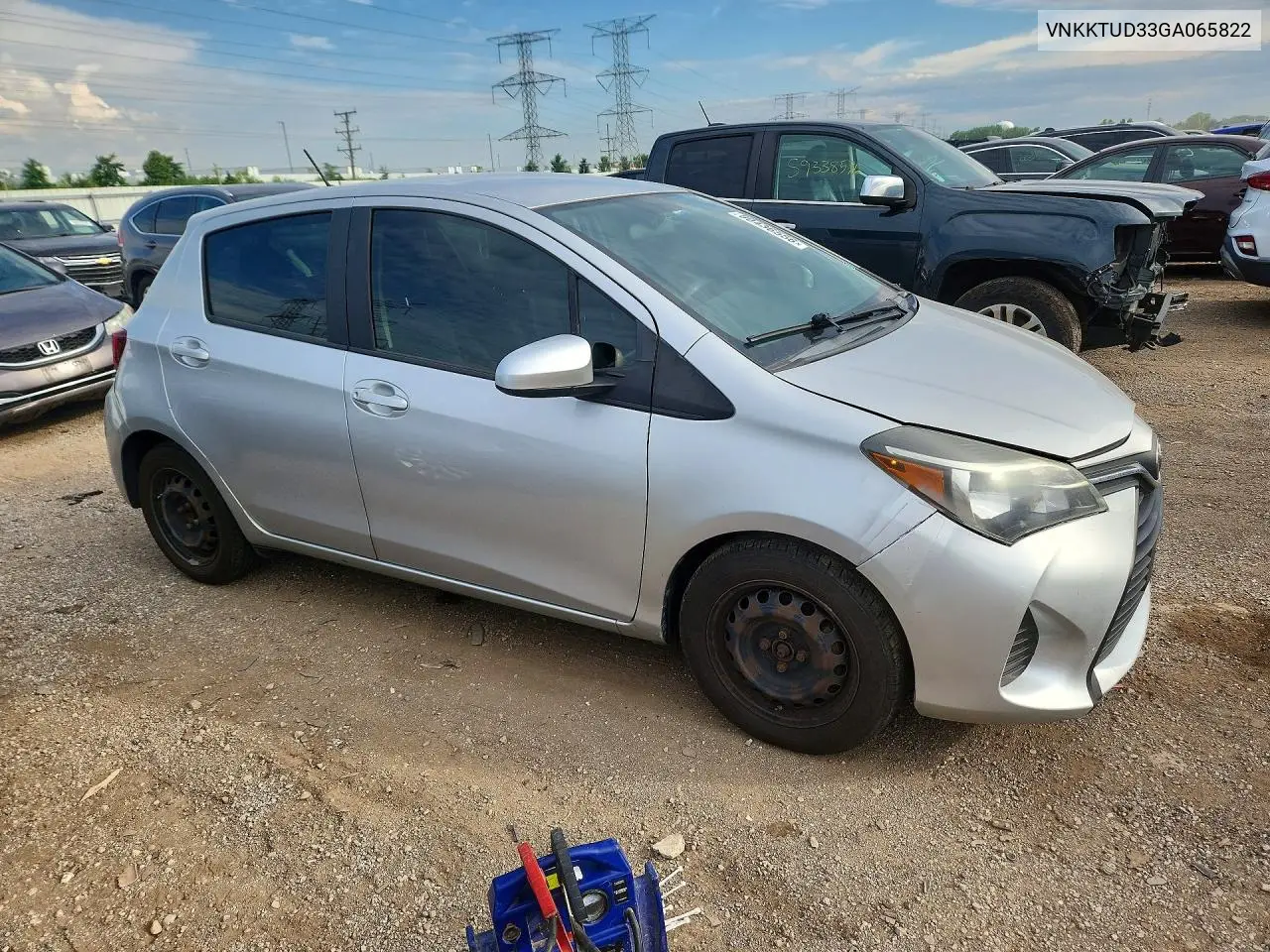 2016 Toyota Yaris 5-Door L VIN: VNKKTUD33GA065822 Lot: 60436556