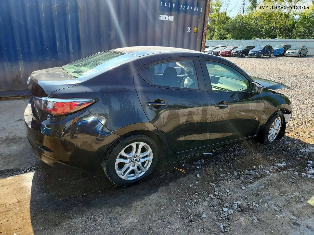 2017 Toyota Yaris Ia Base VIN: 3MYDLBYV5HY153769 Lot: 59261906