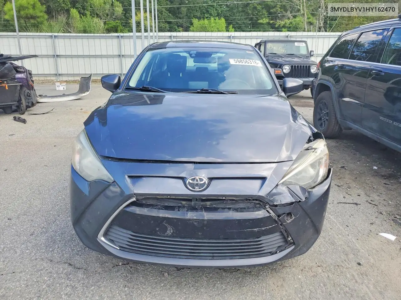 2017 Toyota Yaris Ia Base VIN: 3MYDLBYV1HY162470 Lot: 59856316