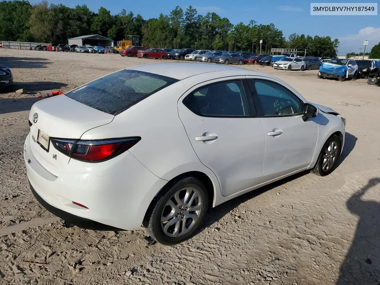 2017 Toyota Yaris VIN: 3MYDLBYV7HY187549 Lot: 60260056