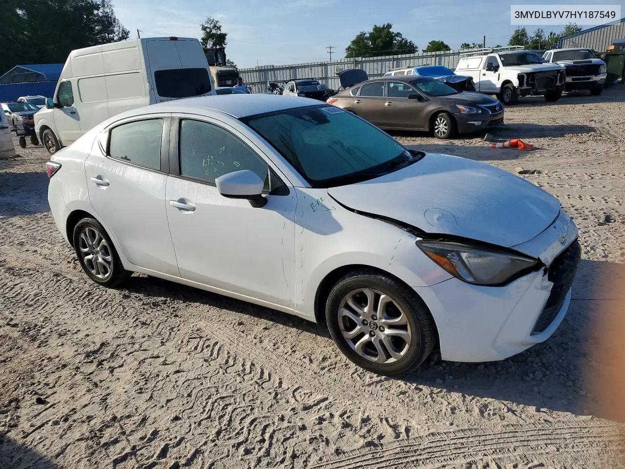 2017 Toyota Yaris VIN: 3MYDLBYV7HY187549 Lot: 60260056