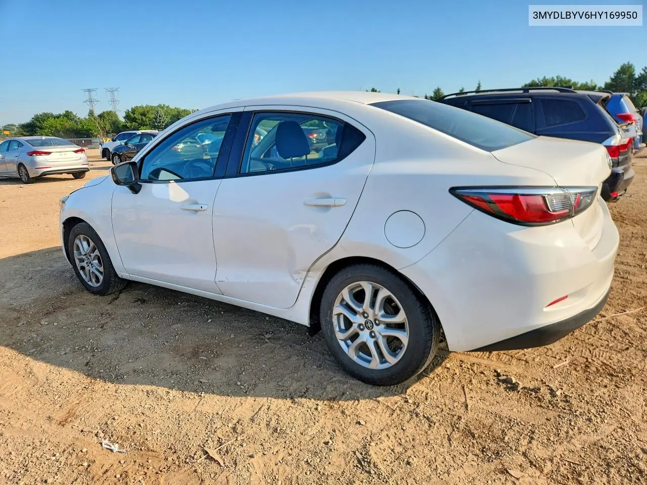 2017 Toyota Yaris Ia Base VIN: 3MYDLBYV6HY169950 Lot: 60628586