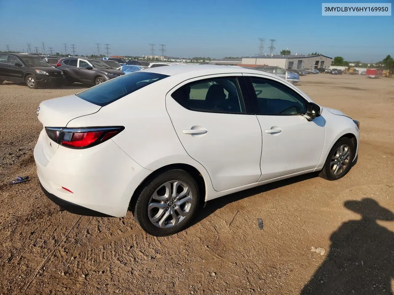 2017 Toyota Yaris Ia Base VIN: 3MYDLBYV6HY169950 Lot: 60628586