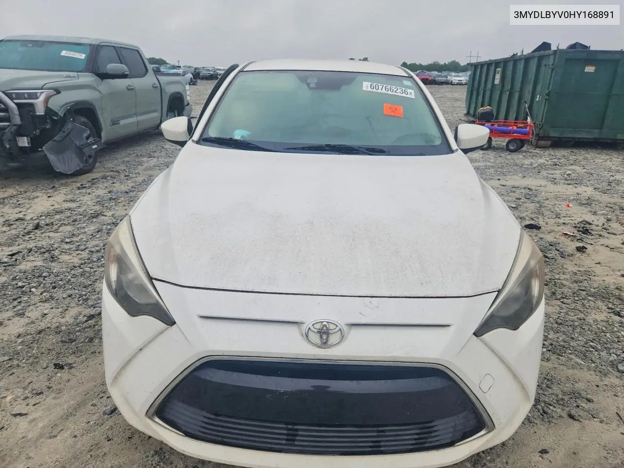 2017 Toyota Yaris Ia Base VIN: 3MYDLBYV0HY168891 Lot: 60766236