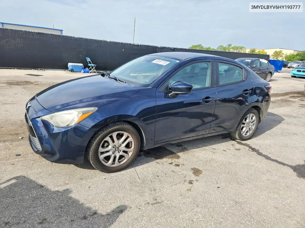 2017 Toyota Yaris Base VIN: 3MYDLBYV6HY193777 Lot: 60937176