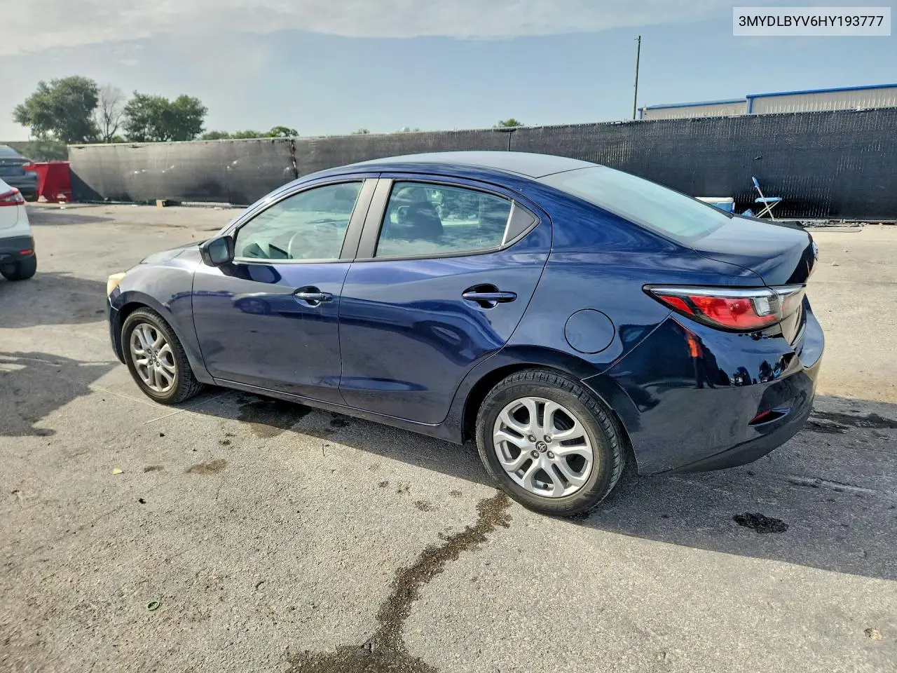 2017 Toyota Yaris Base VIN: 3MYDLBYV6HY193777 Lot: 60937176