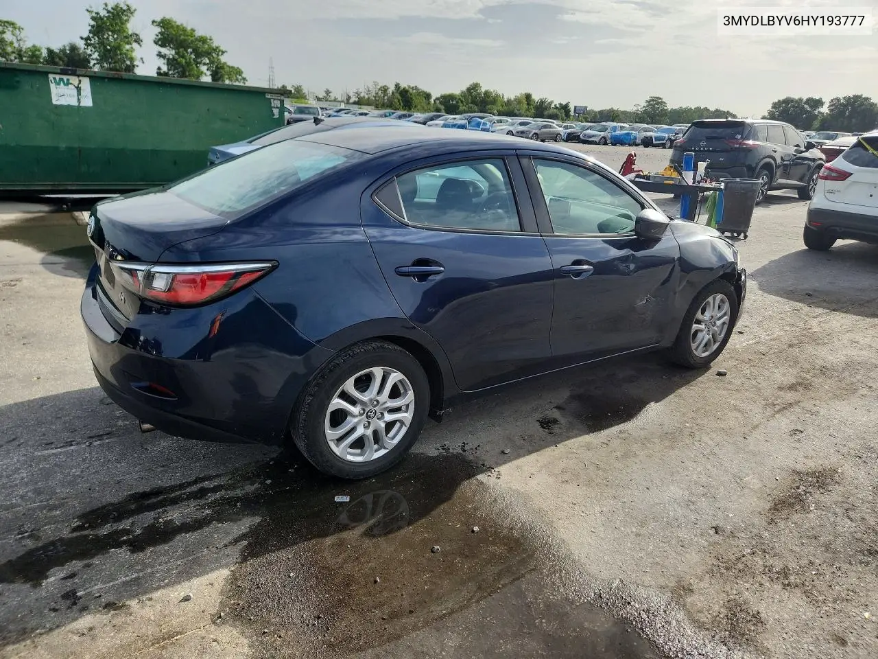 2017 Toyota Yaris Base VIN: 3MYDLBYV6HY193777 Lot: 60937176