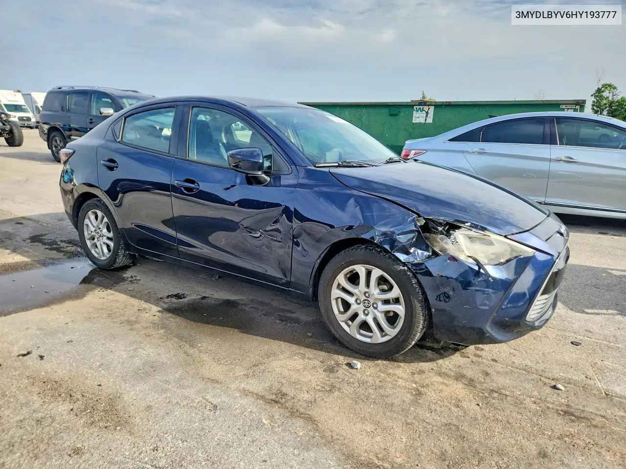 2017 Toyota Yaris Base VIN: 3MYDLBYV6HY193777 Lot: 60937176