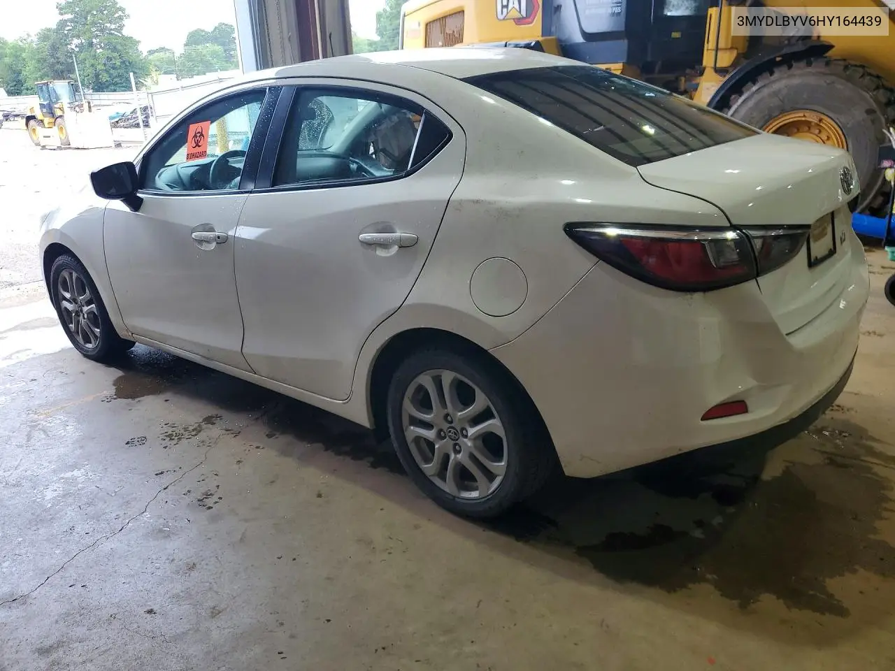 2017 Toyota Yaris Ia Base VIN: 3MYDLBYV6HY164439 Lot: 61090606
