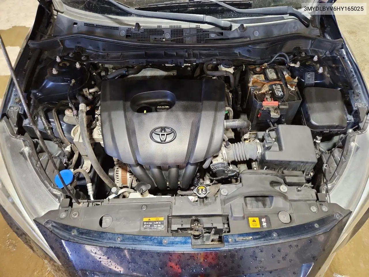 2017 Toyota Yaris Ia Base VIN: 3MYDLBYV6HY165025 Lot: 61138886
