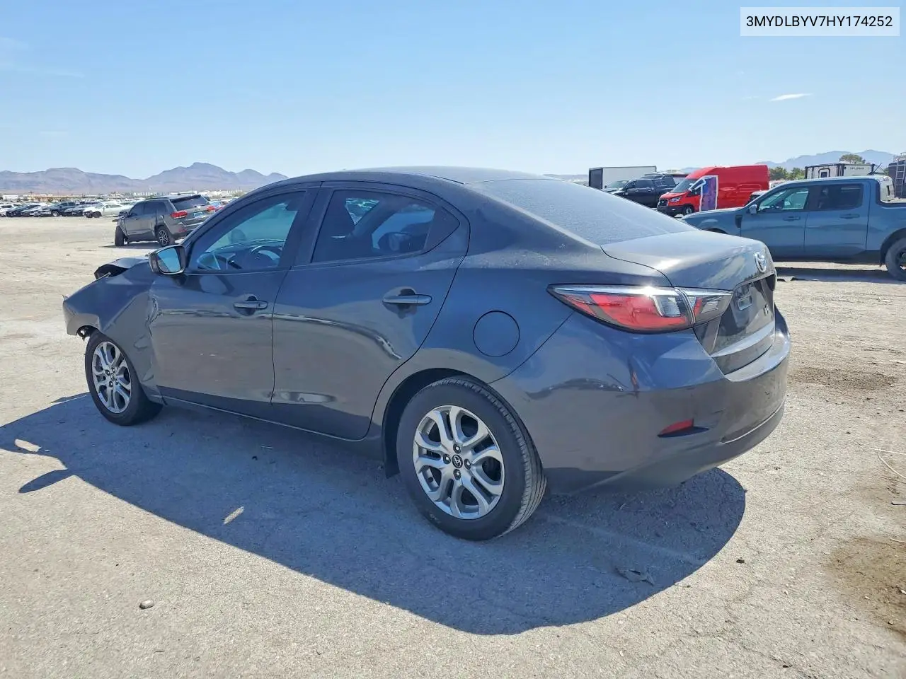 2017 Toyota Yaris Ia Base VIN: 3MYDLBYV7HY174252 Lot: 61976686