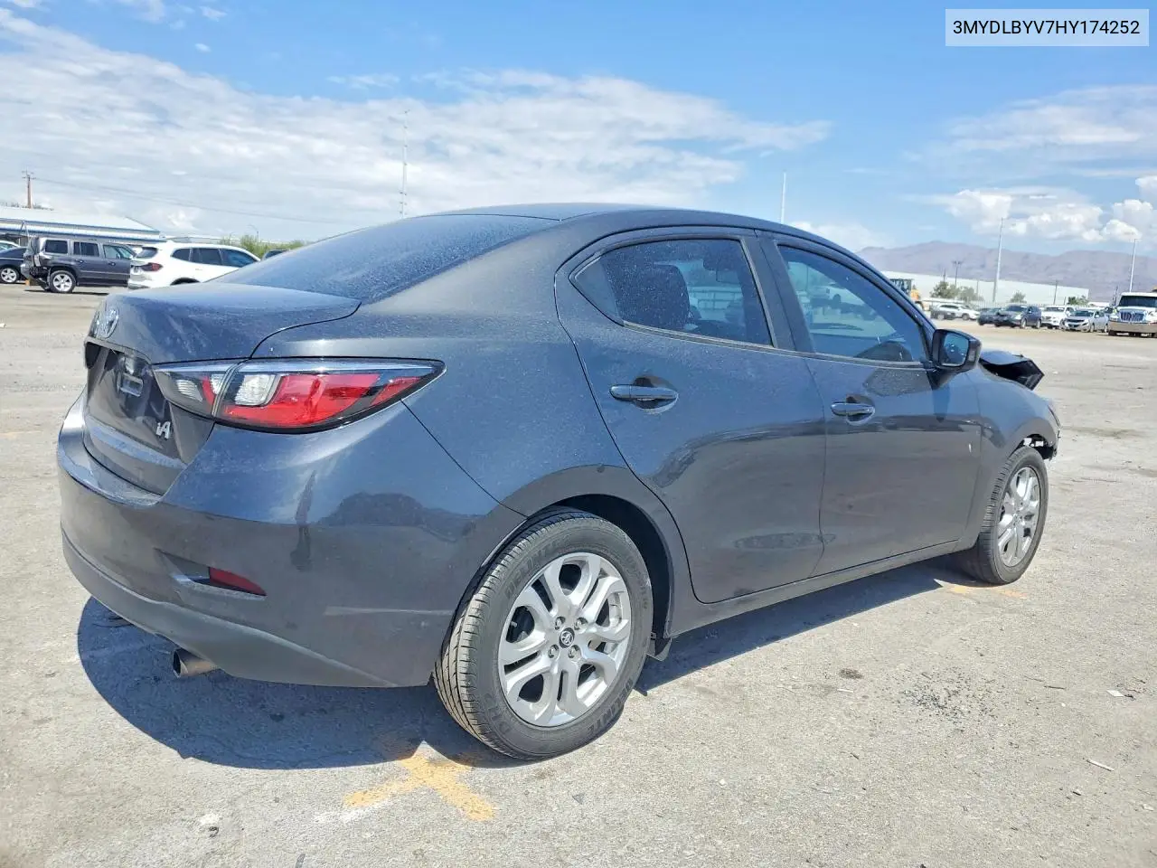 2017 Toyota Yaris Ia Base VIN: 3MYDLBYV7HY174252 Lot: 61976686