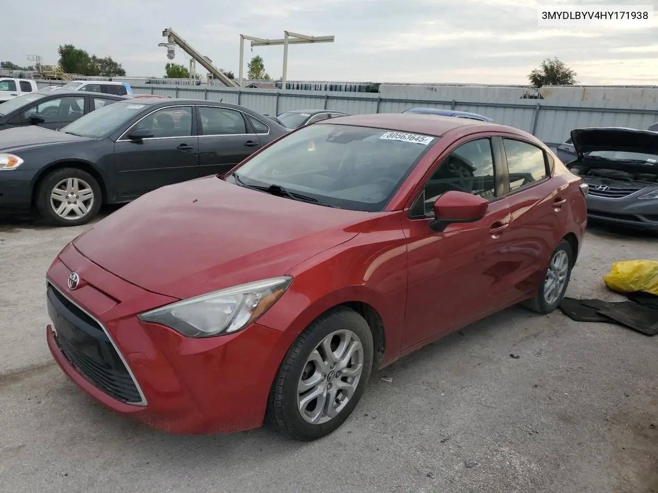 3MYDLBYV4HY171938 2017 Toyota Yaris Ia