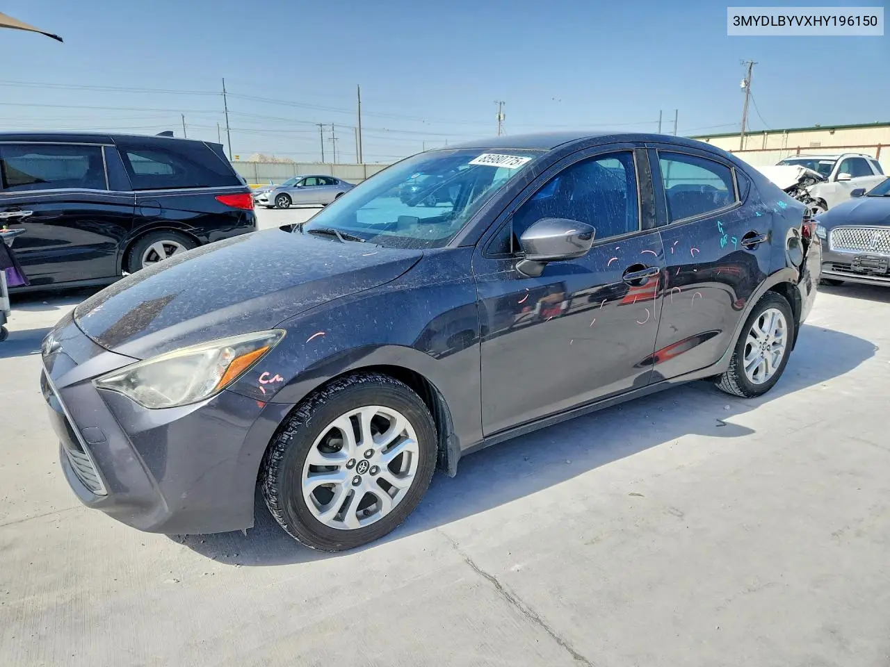 2017 Toyota Yaris Ia Base VIN: 3MYDLBYVXHY196150 Lot: 85980775