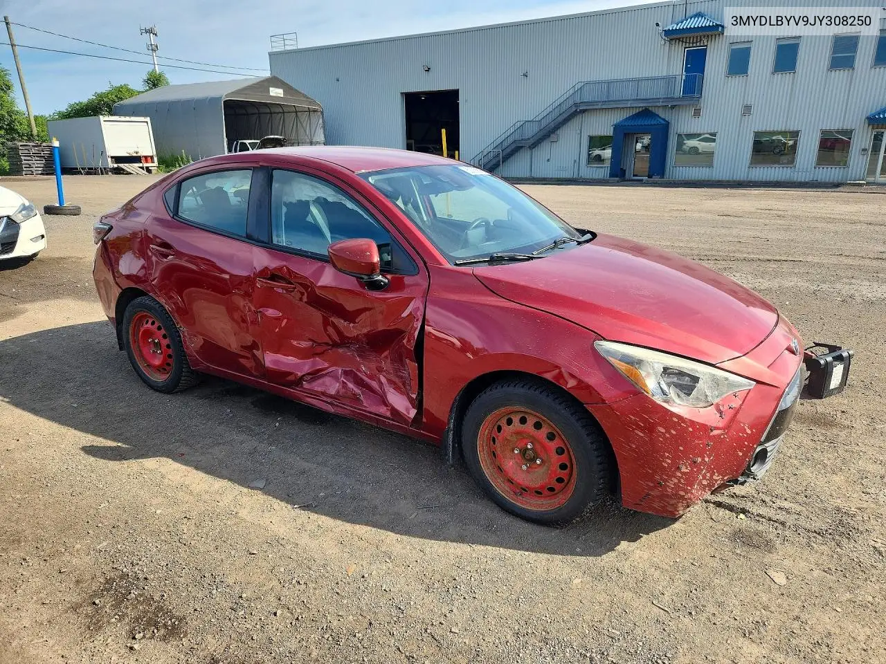 2018 Toyota Yaris Ia Base VIN: 3MYDLBYV9JY308250 Lot: 60366616