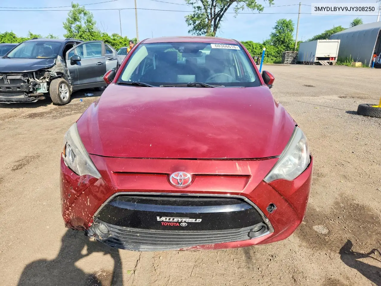 2018 Toyota Yaris Ia Base VIN: 3MYDLBYV9JY308250 Lot: 60366616
