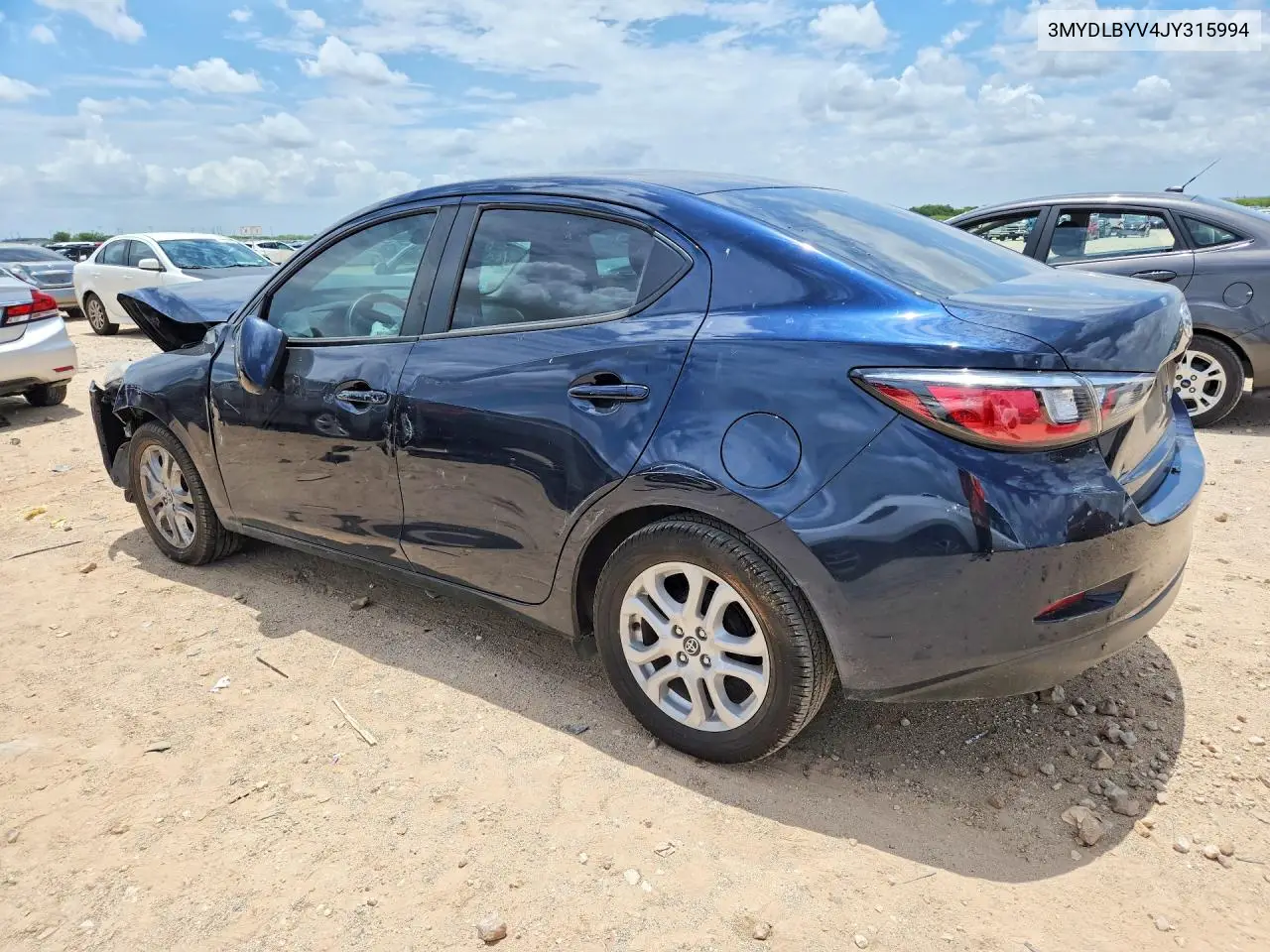 2018 Toyota Yaris Ia Base VIN: 3MYDLBYV4JY315994 Lot: 60417306