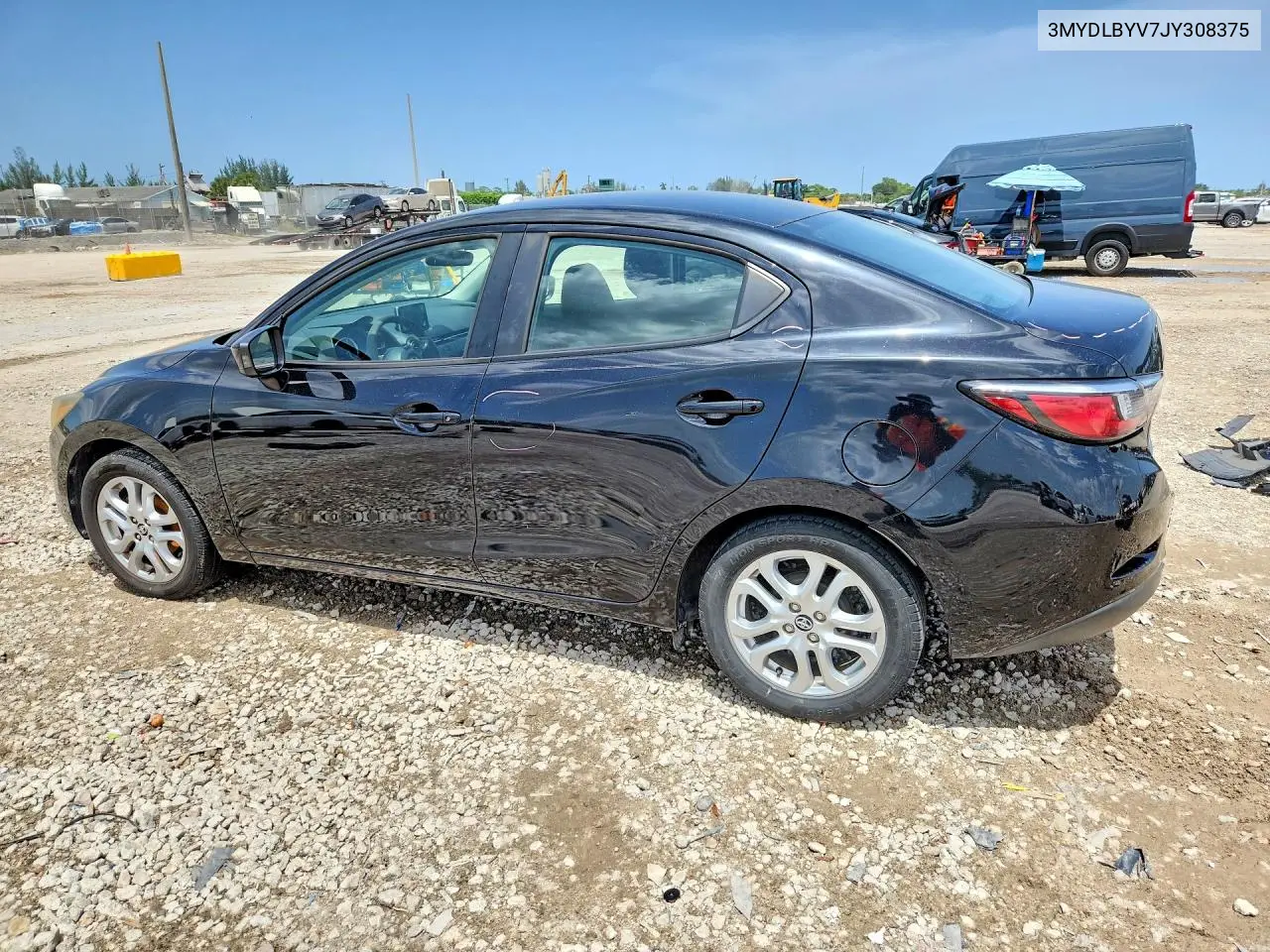 2018 Toyota Yaris Ia Base VIN: 3MYDLBYV7JY308375 Lot: 60639436