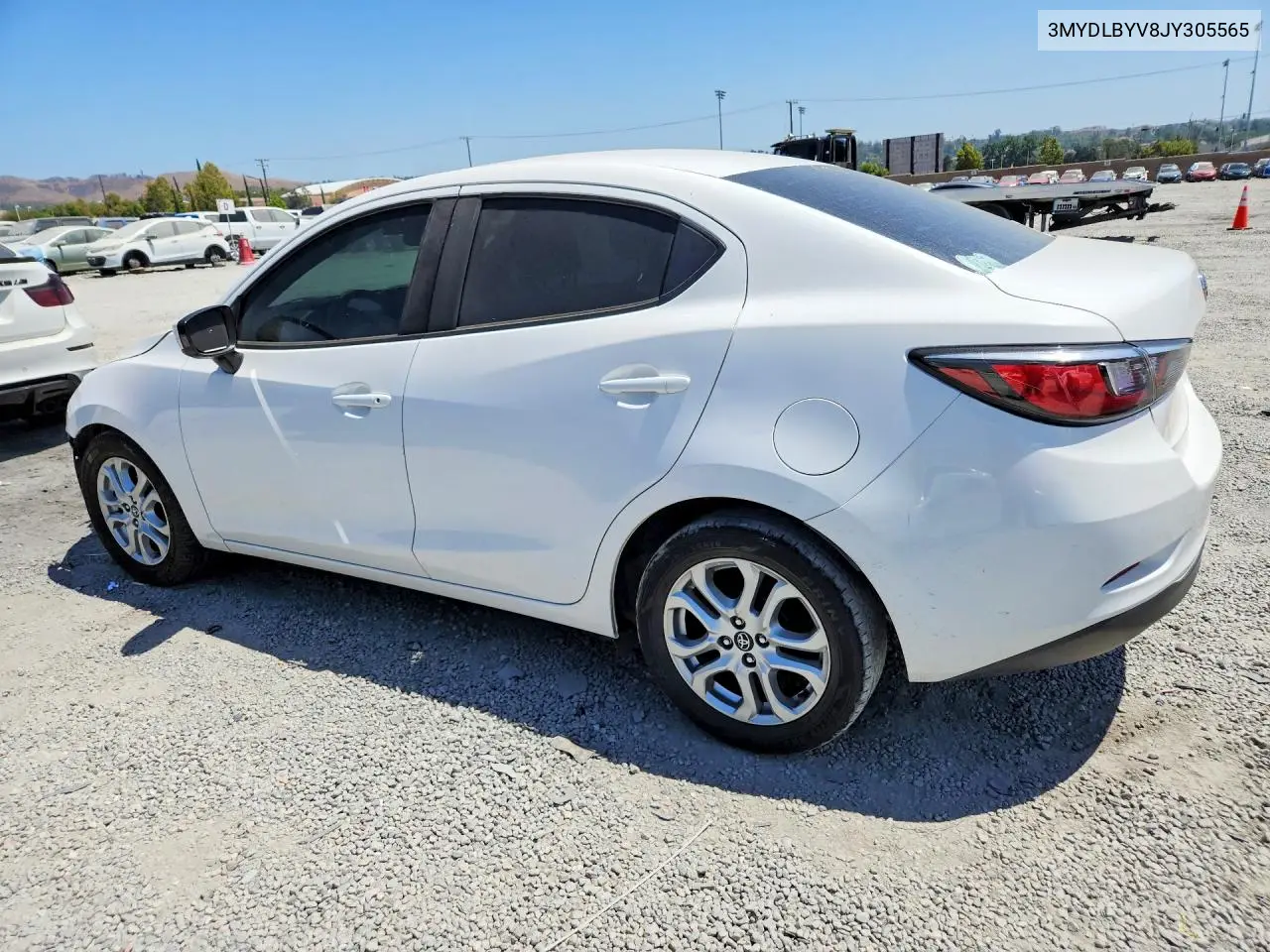 2018 Toyota Yaris Ia Base VIN: 3MYDLBYV8JY305565 Lot: 60874366