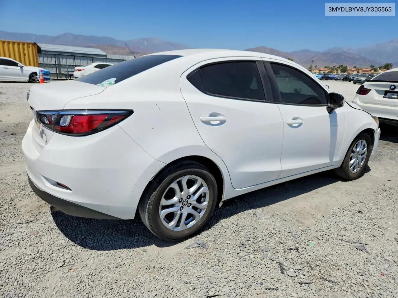 2018 Toyota Yaris Ia Base VIN: 3MYDLBYV8JY305565 Lot: 60874366
