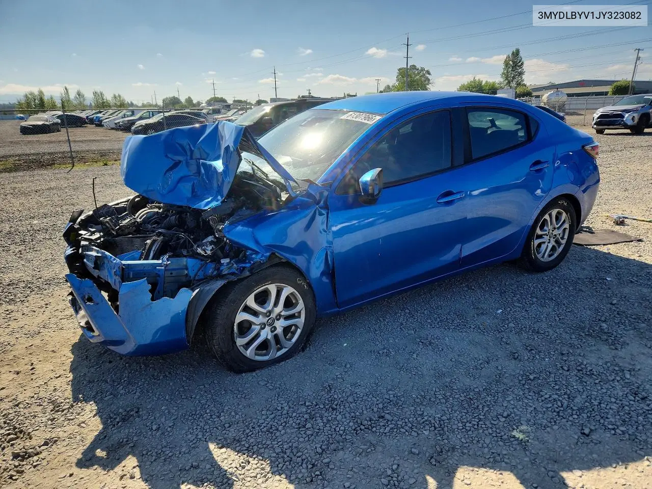 2018 Toyota Yaris Ia Base VIN: 3MYDLBYV1JY323082 Lot: 61307966